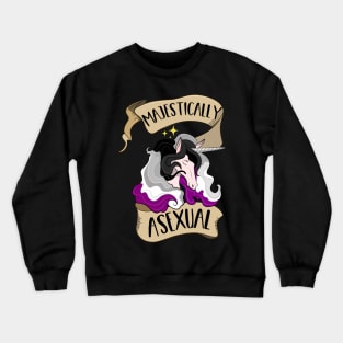 Majestically Asexual Unicorn Crewneck Sweatshirt